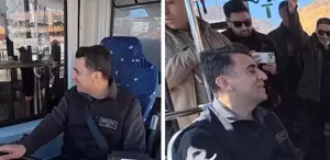 Direksiyonda bir vali Vatandaşlarla sohbet etti, o anlar kameralara yansıdı