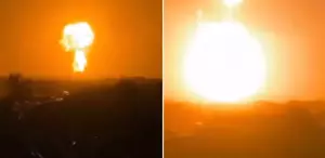 Korkulan oldu Gökyüzü bir anda turuncuya döndü, bölge tahliye edildi