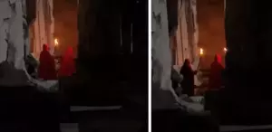 Juventus-Galatasaray maçının uzatma dakikalarında ayin yaptılar