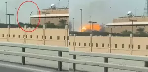 İran’ın Bahreyn’deki ABD donanma üssünü vurduğu anlar kamerada