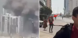 İran’ın vurduğu Abu Dabi’de son durum Kucağında çocukla sığınağa koştu