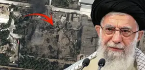 İşte saldırı sonrası ilk görüntü: Hamaney’in Tahran’daki konutu tamamen yok oldu