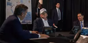 Trump’ın arkasındaki haritada dikkat çeken Türkiye detayı