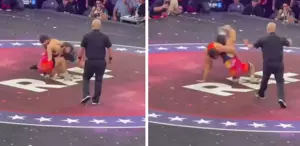 Güreştiği rakibini yumruklayınca hayatının şokunu yaşadı