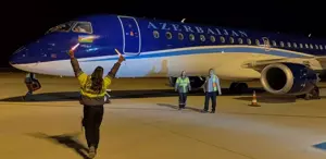 Bakü-Nahçıvan uçağı 71 yolcusuyla Iğdır’a indi