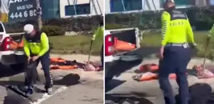 Buca Belediyesi uyuma: Bozuk yolları jandarma onarıyor