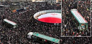 İran’dan gövde gösterisi gibi cenaze töreni On binler akın etti