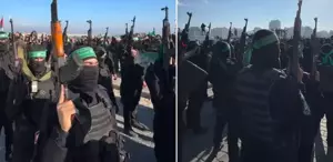 Gazze’de bir ilk Hamas askeri geçit düzenledi