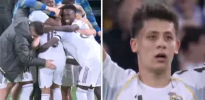 Arda Güler’den inanılmaz gol Orta sahasının gerisinden attı