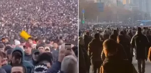 Rusya’da binlerce Müslüman bayram sabahı camilere akın etti