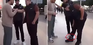 Röportaj yapan kişiyi tehdit etti: Bir daha böyle giyinme, delik deşik ederim