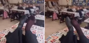 Sınıfta çekilen görüntüye tepki yağıyor