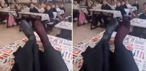 Okulda çekilen görüntüye bakın: Tepki gelince silmek zorunda kaldılar