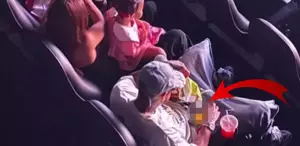 Ailesiyle sinemaya gidip kumar oynadı