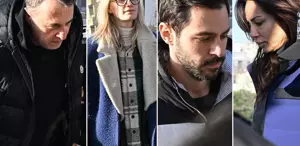 Uyuşturucu soruşturmasında gözaltına alınan ünlüler adliyede Fikret Orman, Hakan Sabancı, Didem Soydan...