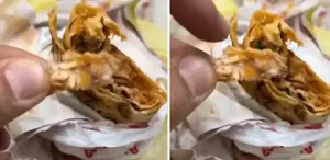 Bu artık başka seviye Dürümün içinden çıkan şey inanılmaz