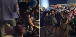 Tel Aviv’de savaş karşıtı protestoya polis müdahale etti, çok sayıda gözaltı var