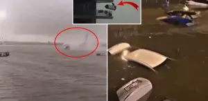Dubai felaketi yaşıyor Havalimanı dev bir havuza, yollar bataklığa döndü