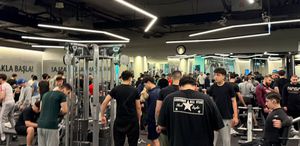 Adım atacak yer yok Viral olan spor salonu