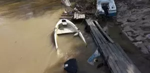 Sağanak sonrası İstanbul Boğazı’ndaki renk değişimi havadan görüntülendi