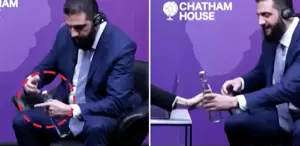 Ahmed Şara’nın zor anları: İmdadına kadın sunucu yetişti