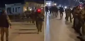 Suriye ordusundan dikkat çeken yürüyüş: Gazze bizim sloganımız, düşman sana geliyoruz