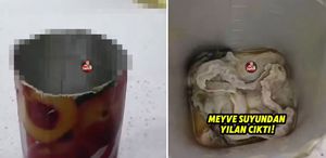 Türkiye’nin ünlü meyve suyu markasının içinden çıkanı görünce şoke oldu