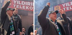 Recep Durul’dan flaş hareket Galatasaray aleyhine yapılan küfürlü tezahürata eşlik etti