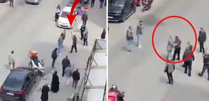 Öfkeli baba, palayla iş yerini bastı