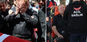 Ayla Öğretmen’in cenazesinde kahreden olay Eşi tabut başında fenalaştı