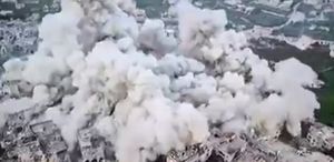 İsrail, Lübnan’da koca mahalleyi havaya uçurdu