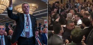 Türkiye Belediyeler Birliği seçiminde İmamoğlu’nun mesajı okunurken kavga çıktı