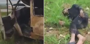 Süper hücre felaketi Araç sürücüsüyle birlikte hortuma kapıldı