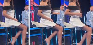 Giydiği kıyafetler nedeniyle şikayet edildiği iddia edilen Eva Murati, çıtayı yükseltti