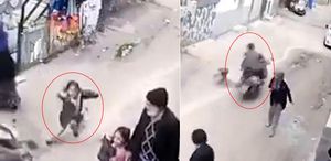 Gaziantep’te sokak ortasında dehşet Küçük çocuk metrelerce savruldu
