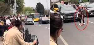 Galatasaray bayrağını ezmek istemeyince saldırıya uğradı