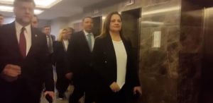 Burcu Köksal, AK Parti Genel Merkez binasında