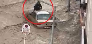 Samsun’da Sel Felaketi: Genç Kurtarıldı