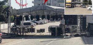 Sahnede Türk Bayrağı krizi DEM Partili belediye konseri iptal etti