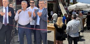 Meyhane açılışını duayla yaptılar