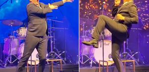 Dubai’de konser veren Rafet El Roman’ın dansı geceye damga vurdu