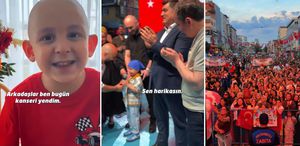Kanseri yenen minik Zeyd’in en büyük hayali gerçek oldu