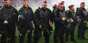 Şampiyonlar Ligi finalinde silahlı polisler görev yaptı