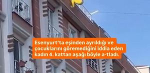 Genç kadın, 4. kattan atladı