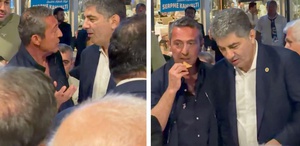 Hakan Safi ve Ali Koç, seçime saatler kala bir araya geldi
