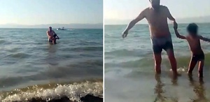 Polis babanın acı sonu Bu görüntü ölmeden 5 dakika önce çekildi