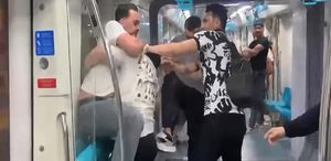 Marmaray’da tekmeli yumruklu havada uçuştu: Müdahale eden güvenlik görevlisi de hedef oldu