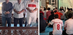 İstanbul’daki vatandaşlar, sabah namazına milli formayla katıldı