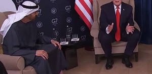 Trump, BAE Devlet Başkanı Al Nahyan ile kameralar önünde dalga geçti