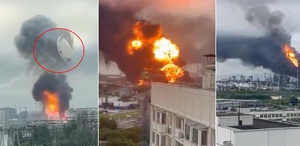 Rusya’nın başkenti vuruldu Bina resmen havaya uçtu, şehir alev alev